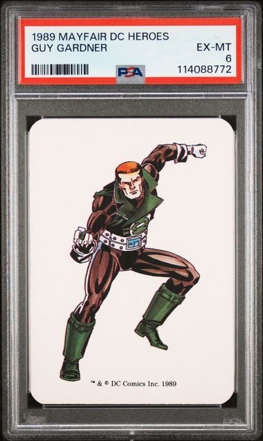 1989 MAYFAIR DC HEROES GUY GARDNER PSA 6 GREEN LANTERN