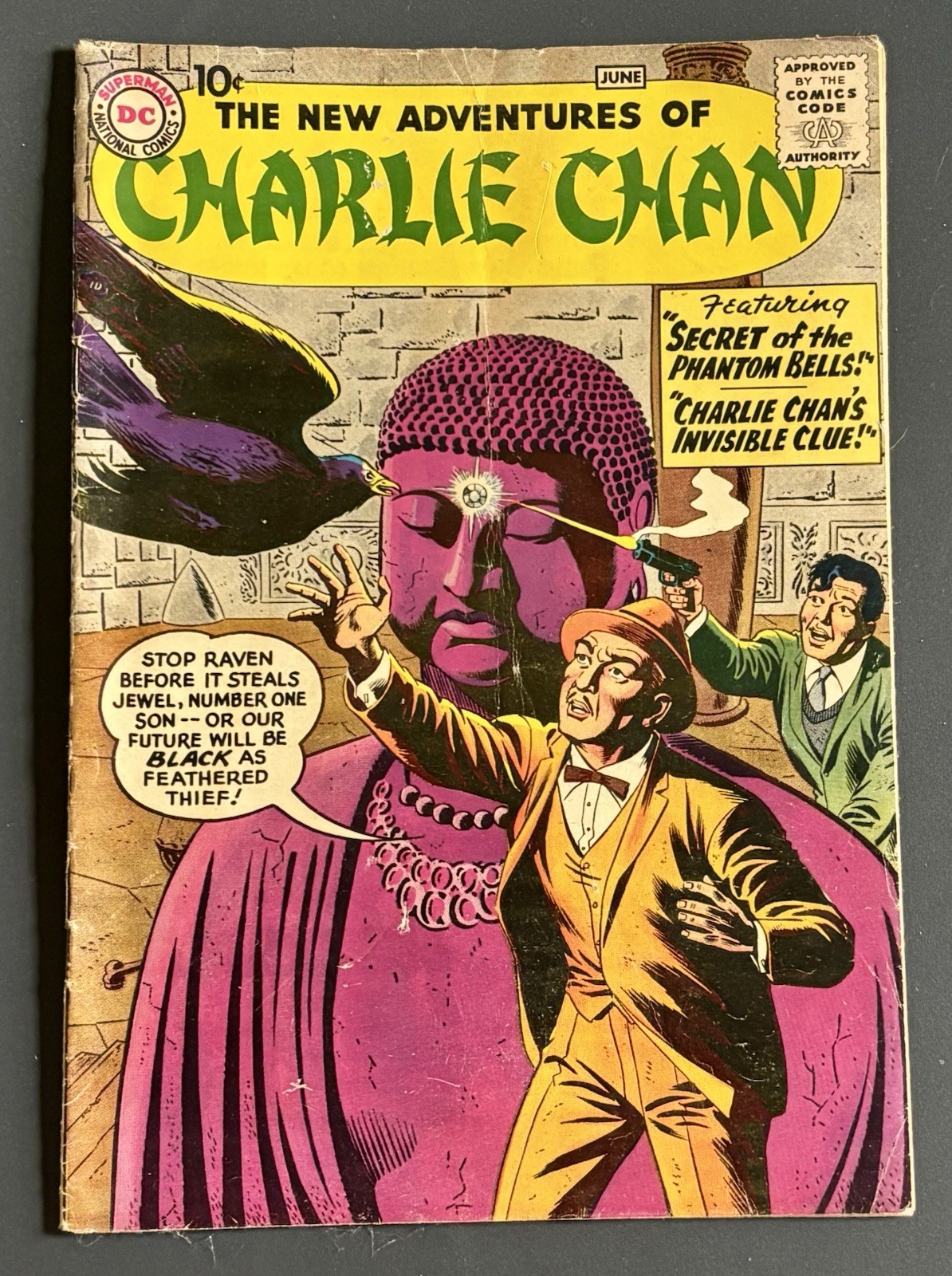 The New Adventures of Charlie Chan #1 DC Comics JUNE 1958 Rare VG/ Fine