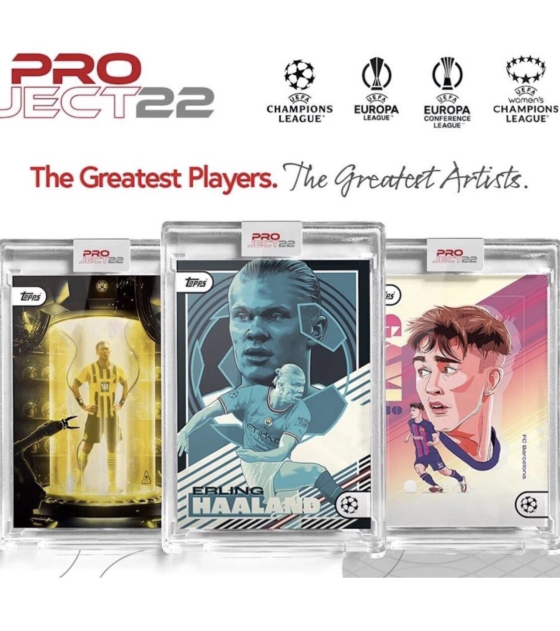 Topps Project 22 UEFA Competitions Artists Complete Set 214 Cards Sealed