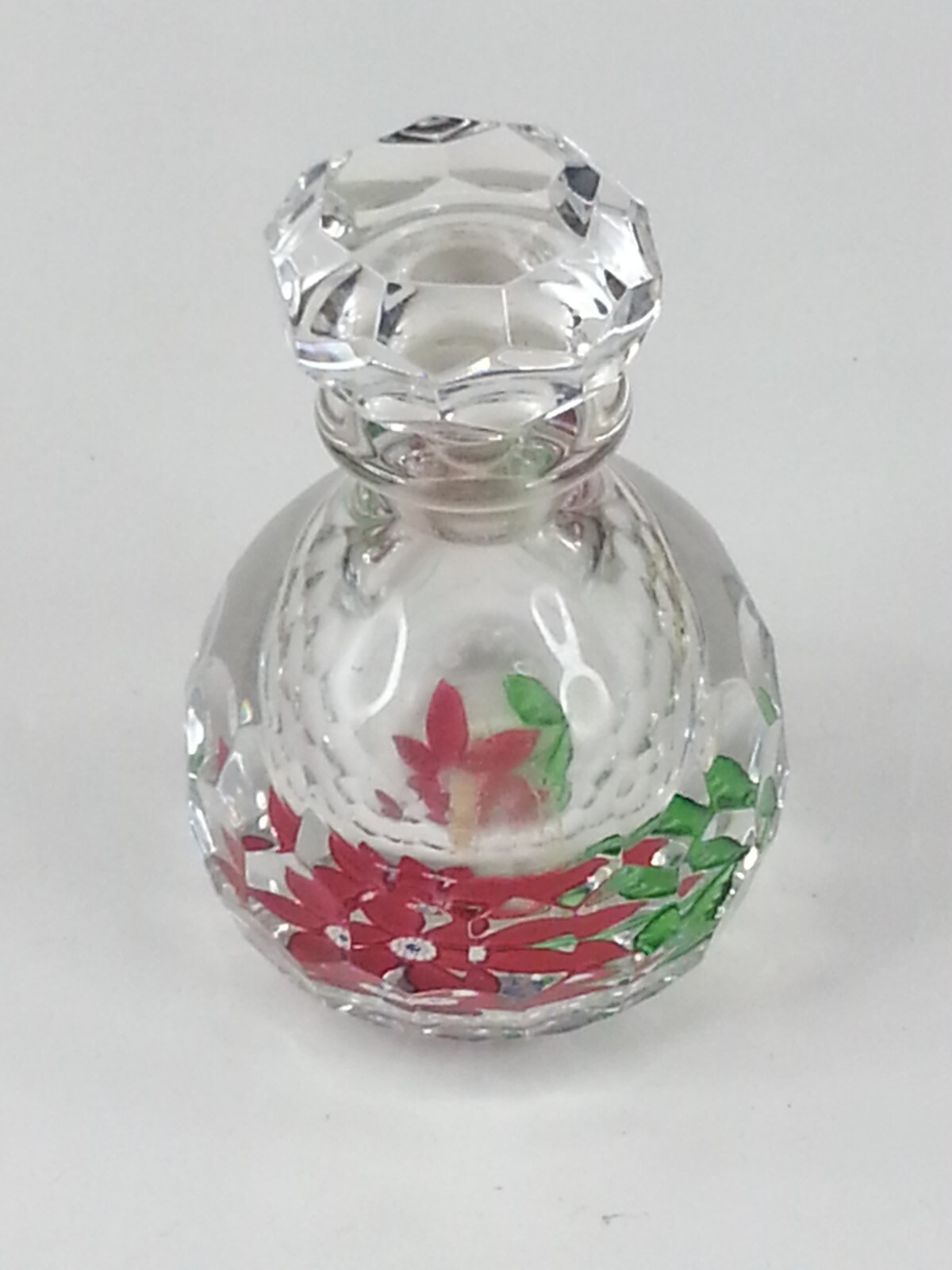 Vintage Cristal Crystal Saint Louis Ivoire De Balmain France Bottle With Stopper