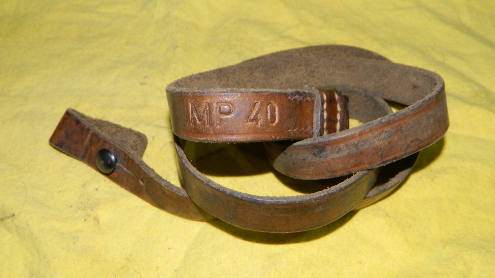 Original Surplus MP40 Leather Sling for WWII WWII German MP-40