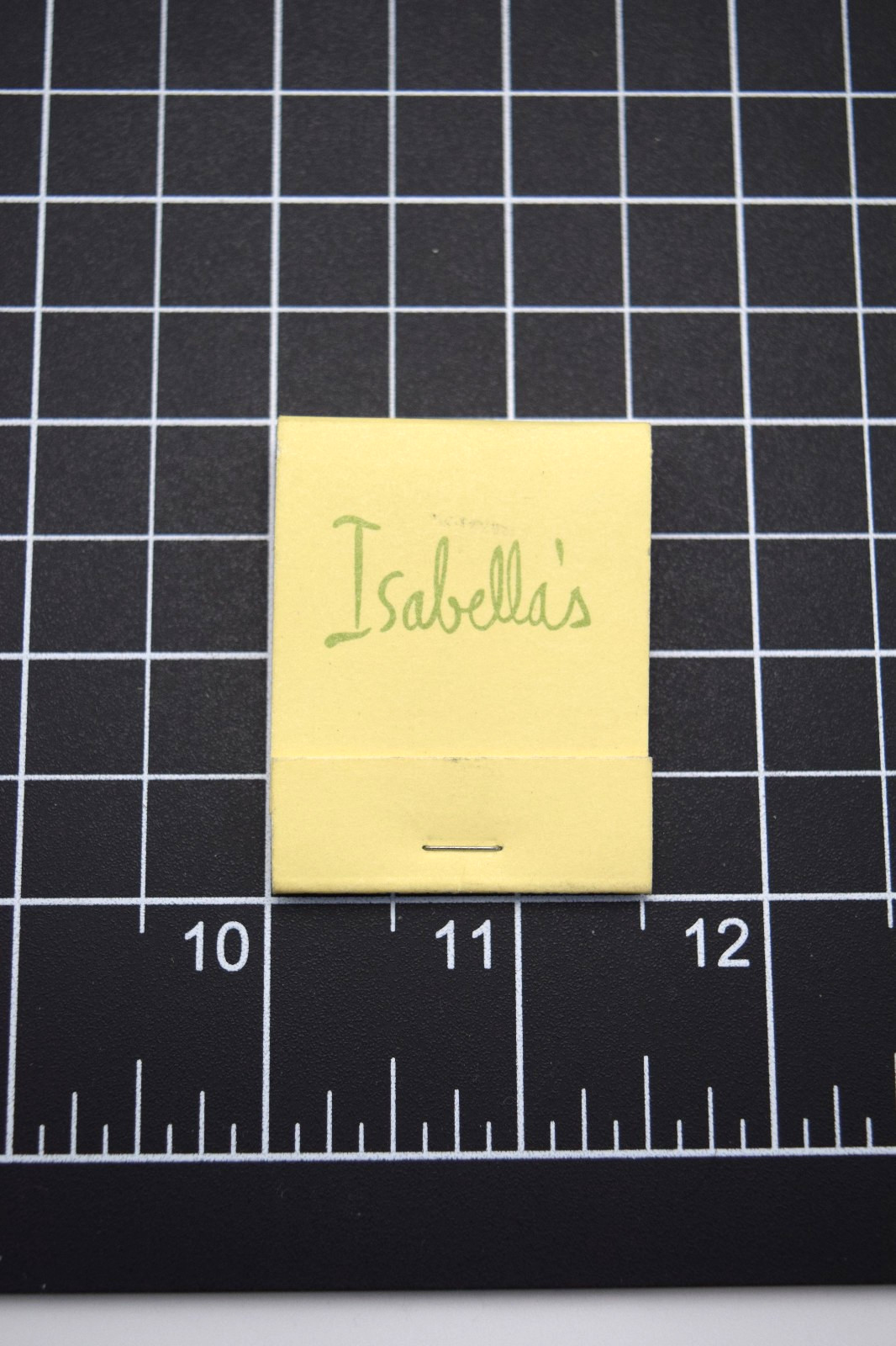 Isabella\'s Mediterranean Restaurant New York City VTG Matchbook Full Unstruck