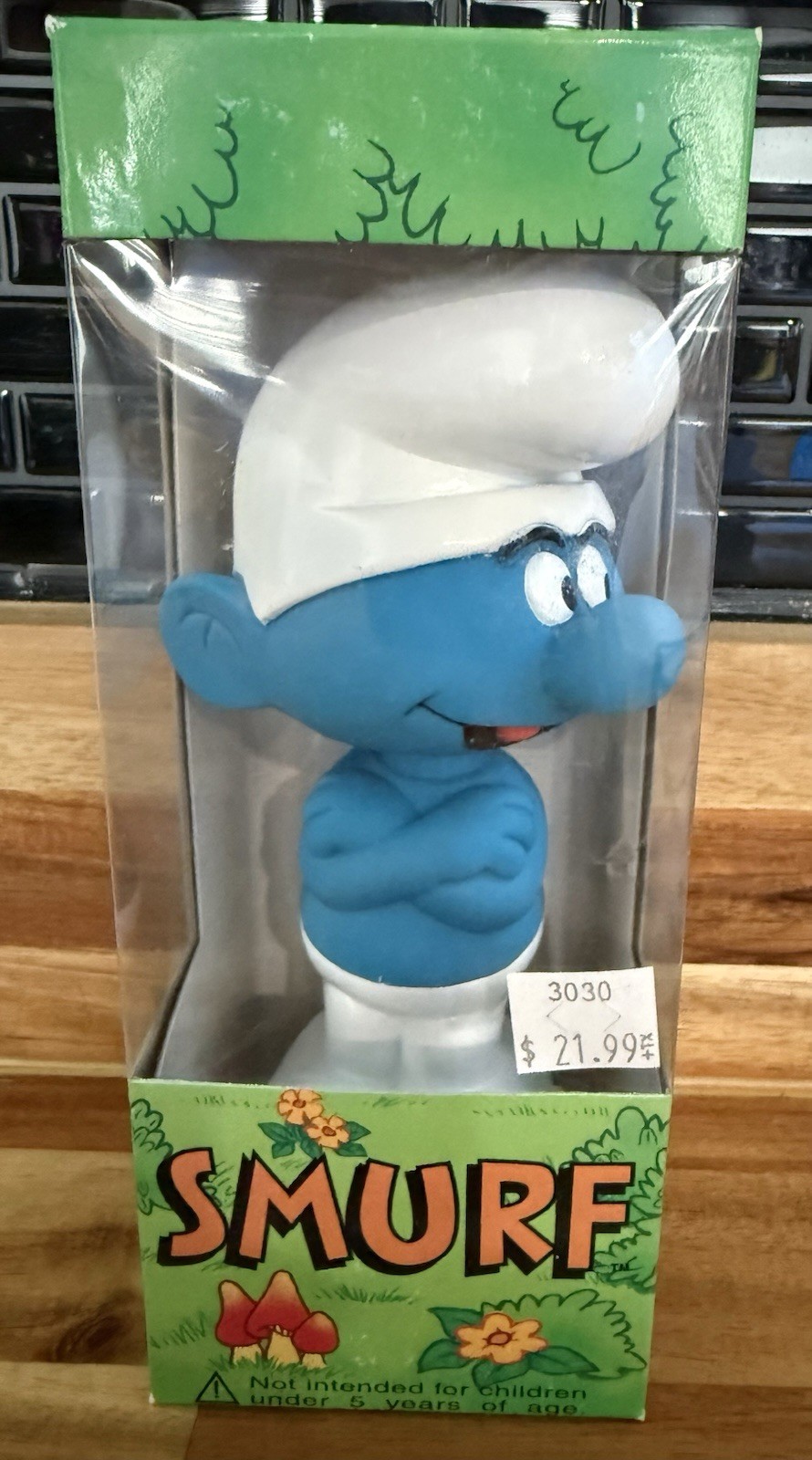 Vintage 2000 FUNKO SMURF WACKY WOBBLER BOBBLE HEAD FUNKO POP New