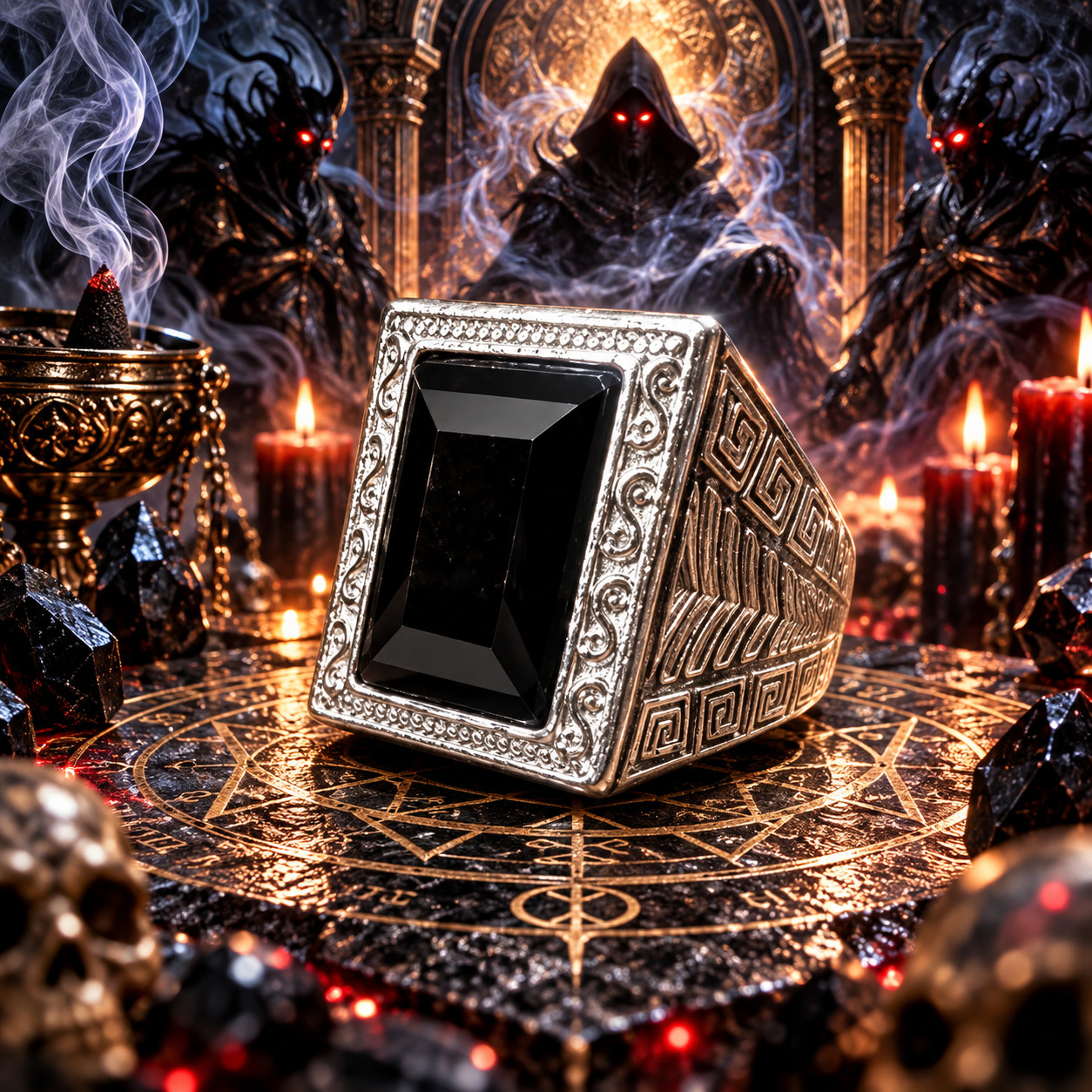 Most Power Queen Succubus Black Stone Ring Aghori Wish Granted
