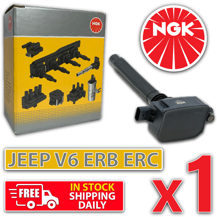 1 x Genuine NGK Ignition Coil Jeep Gladiator Grand Cherokee Wrangler V6 ERB ERC