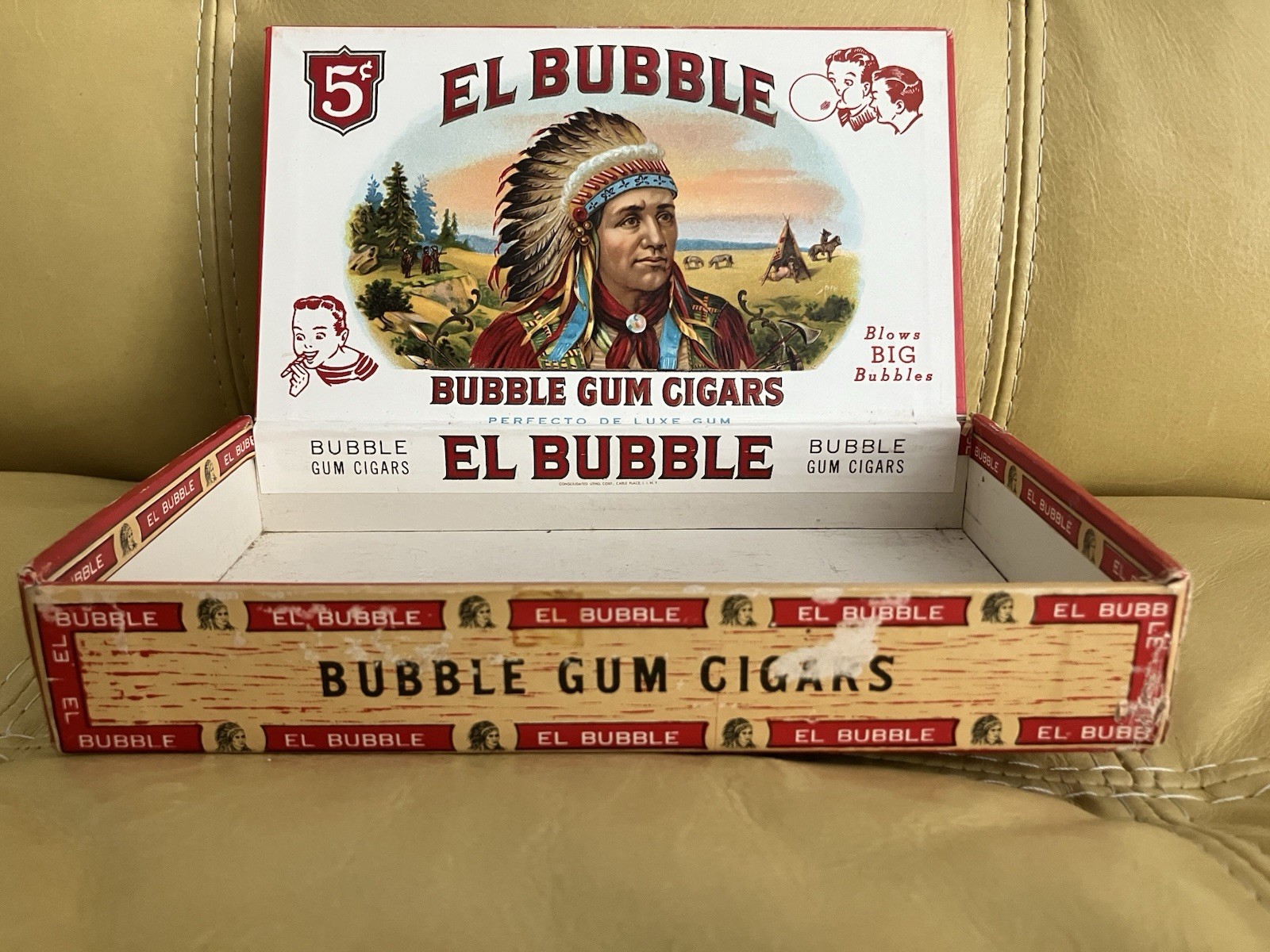 Vintage El Bubble Bubble Gum Cigar Box