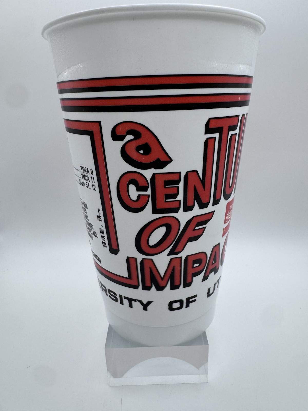 Vintage University of Utah Football 1892 Century of Impact Coca-Cola Cup