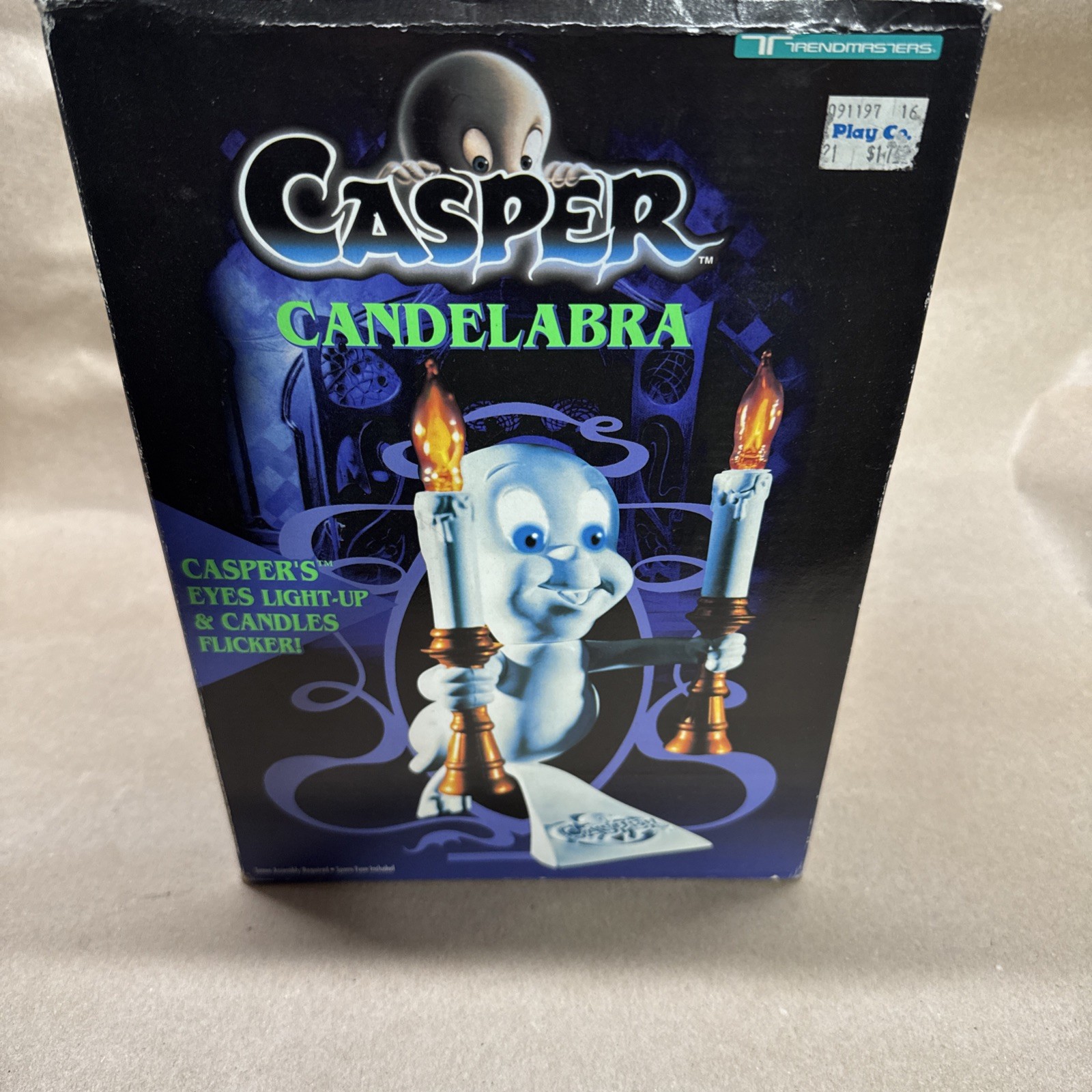 Vintage 1995 Trendmasters Casper The Friendly Ghost Candelabra New Lights ￼