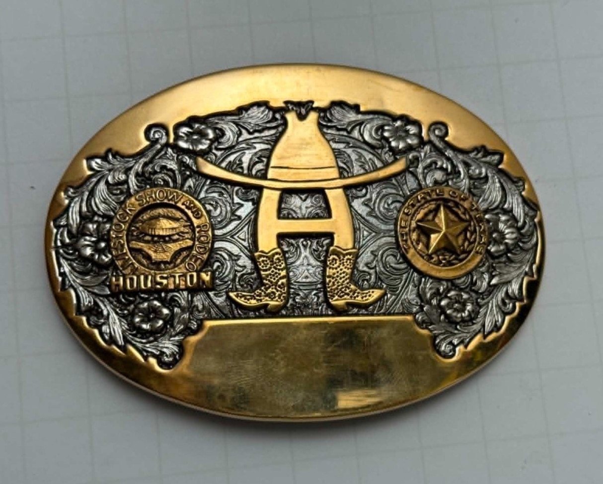 Houston Livestock Show Rodeo Belt Buckle