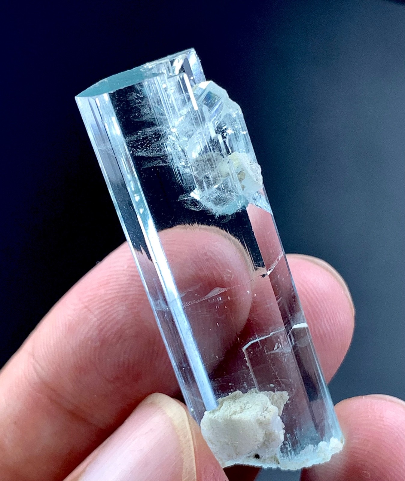 54 Carat Clean Aquamarine Crystal Specimen From Skardu Pakistan