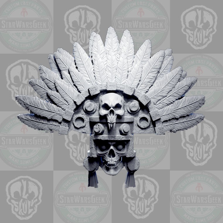 Mictlantecuhtli Aztec God of Death custom head for Mythic Legions & more figures