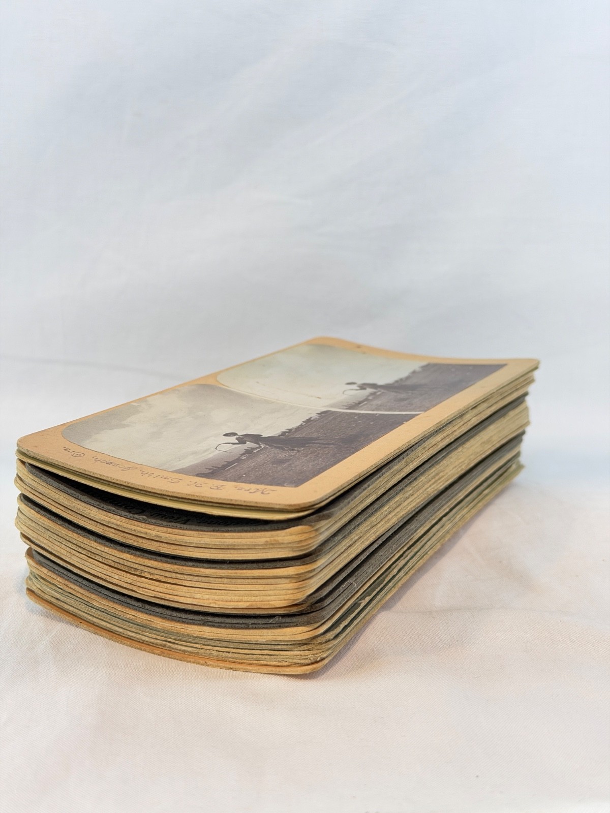 Lof of Stereoview Cards / Photos - War / Travel / Industry