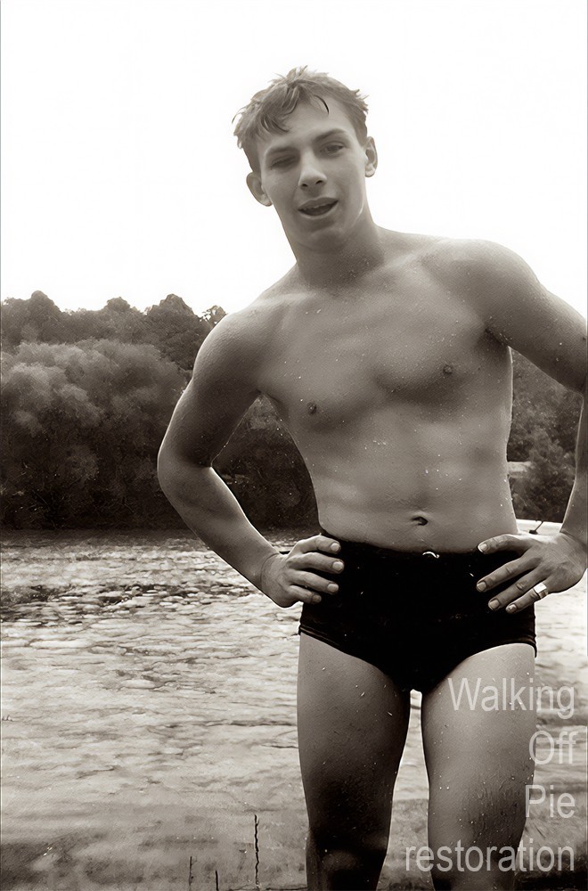1960s wet swimmer at the lake 4x6 reprint Gay Estate collection