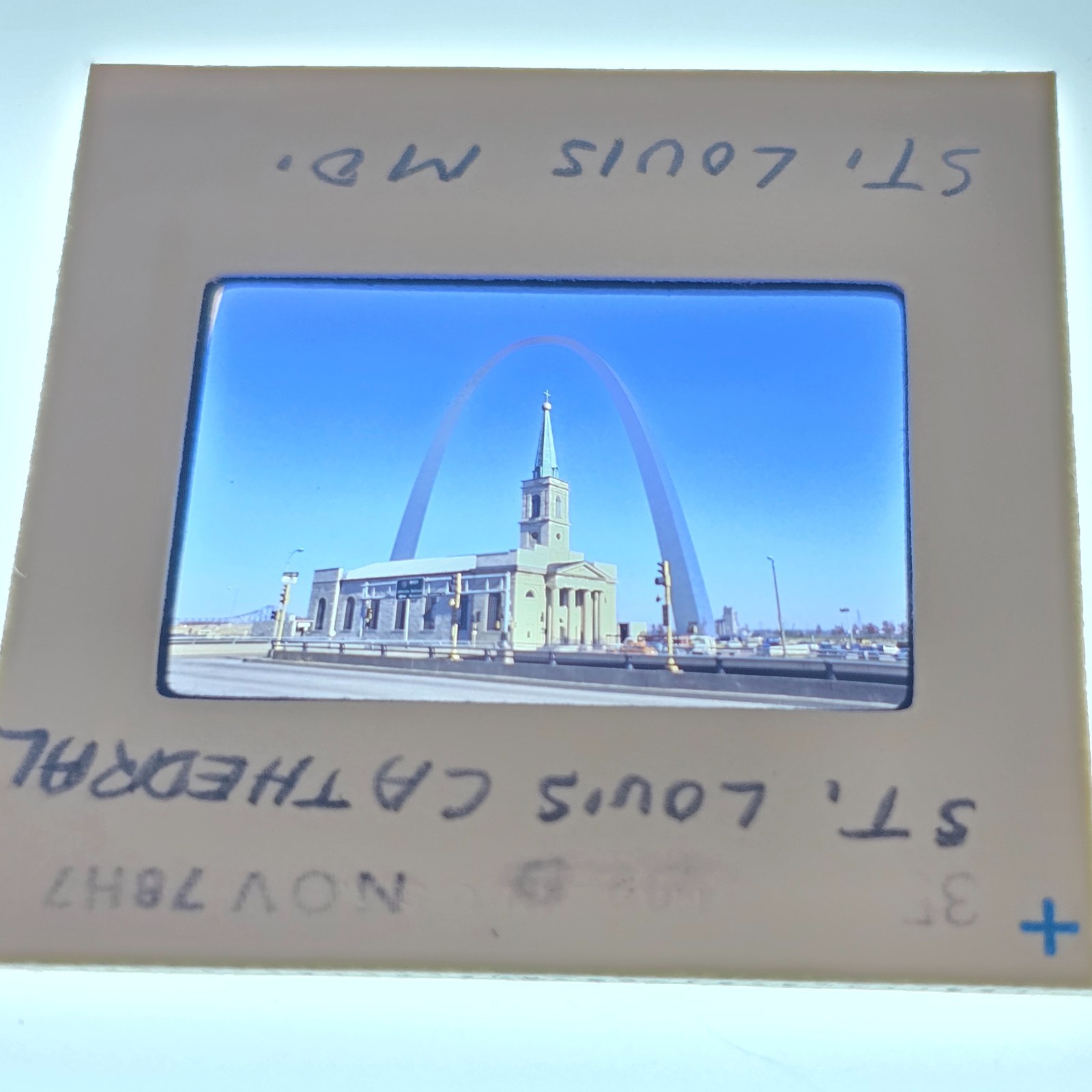 1978 St Louis Old Cathedral Gateway Arch Original 35mm Color Slide Missouri