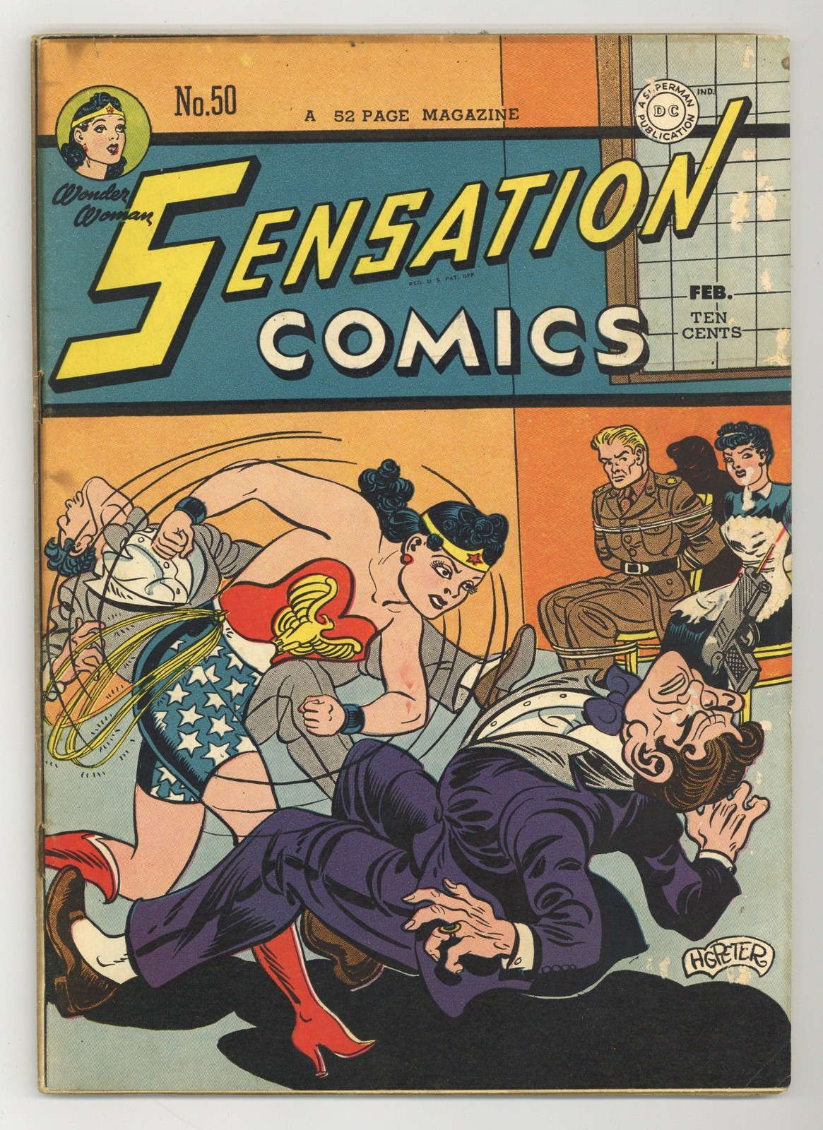 Sensation Comics #50 VG- 3.5 1946