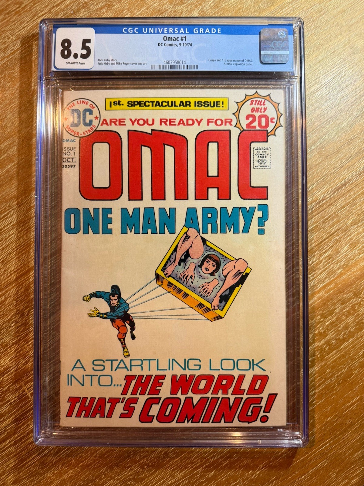OMAC #1 Jack Kirby 1974 CGC 8.5