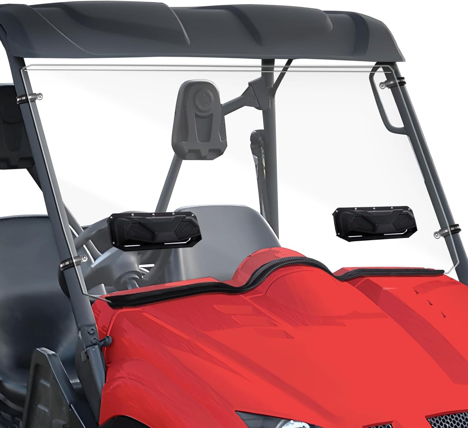 Vented Rhino Windshield - Scratch Resistant Polycarbonate Full Window Compatible