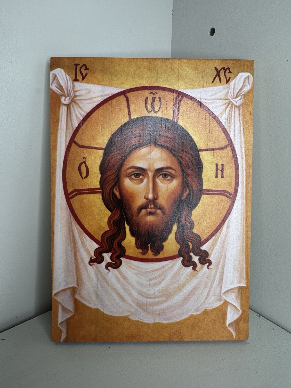 Jesus Christ Holy Face Icon – Mandylion – Savior Not Made by Hands Icon
