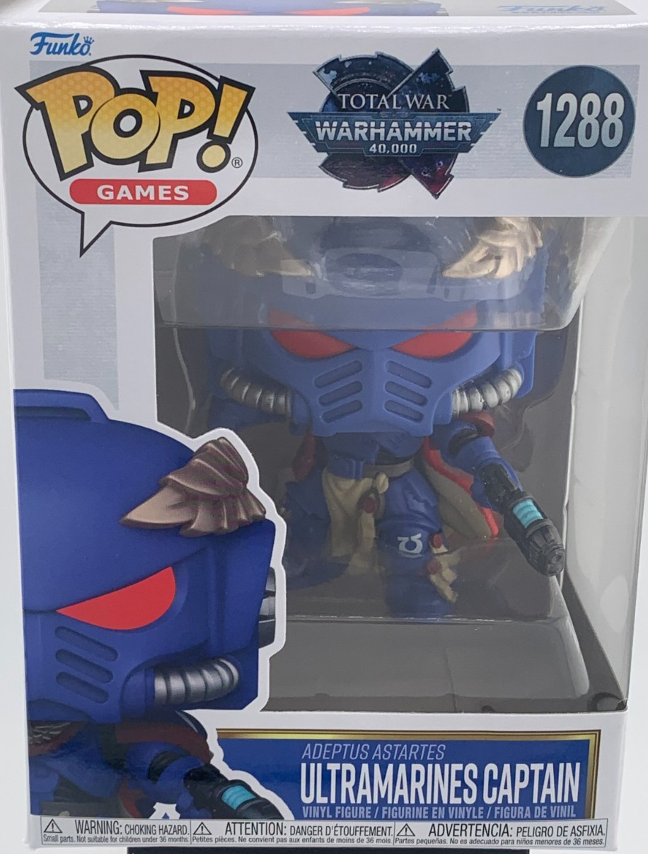 Funko Pop, Warhammer 40k, Ultra Marines Captain, , w/soft protector