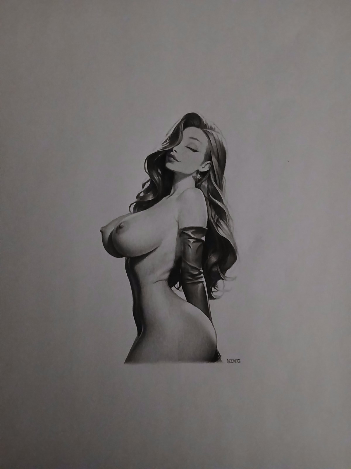 ORIGINAL JESSICA RABBIT ART DRAWING HUGE 18