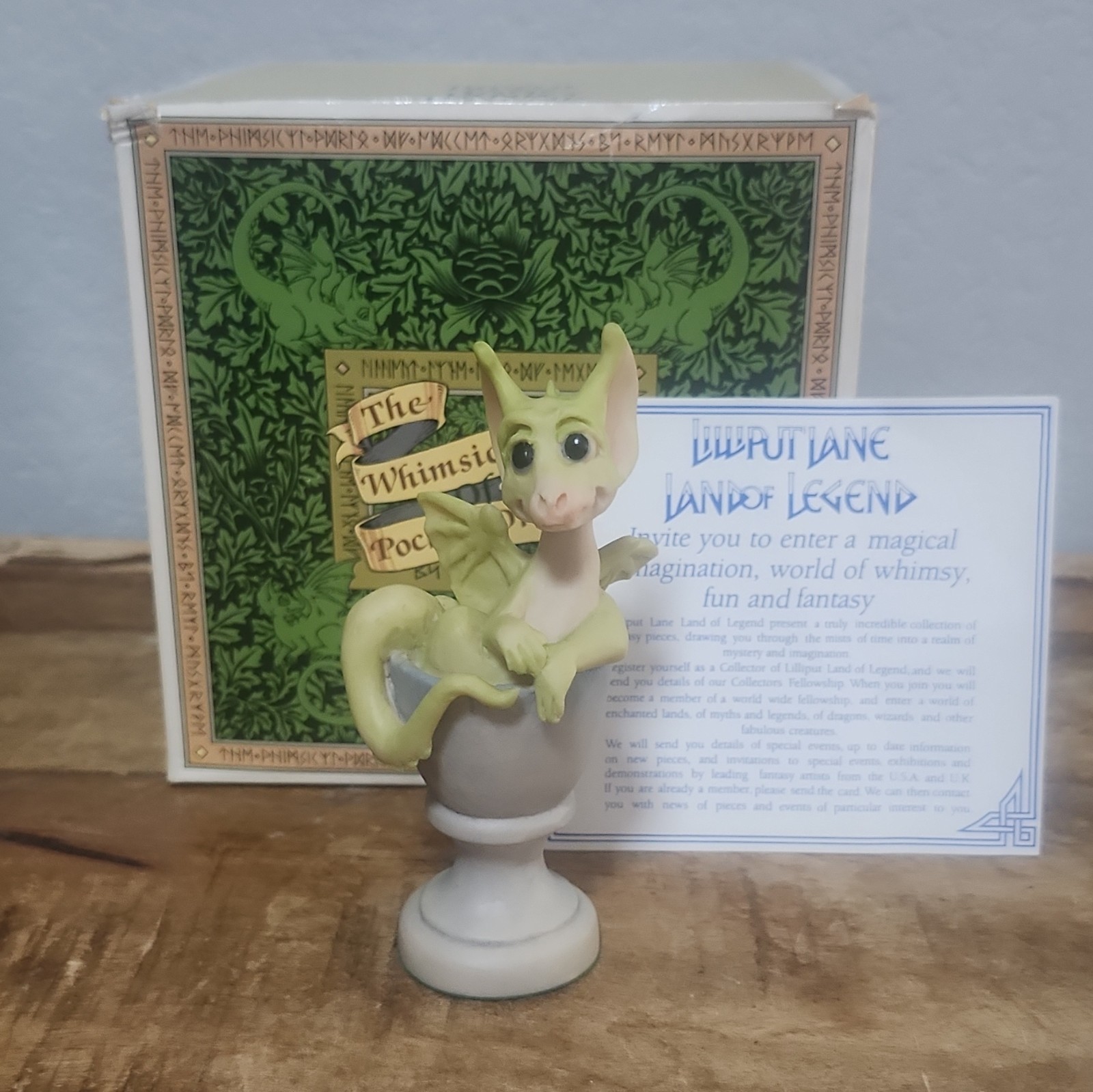 Pocket Dragons   A GOOD EGG  1989   1 Of The Original 25  with box.   Very Rare.