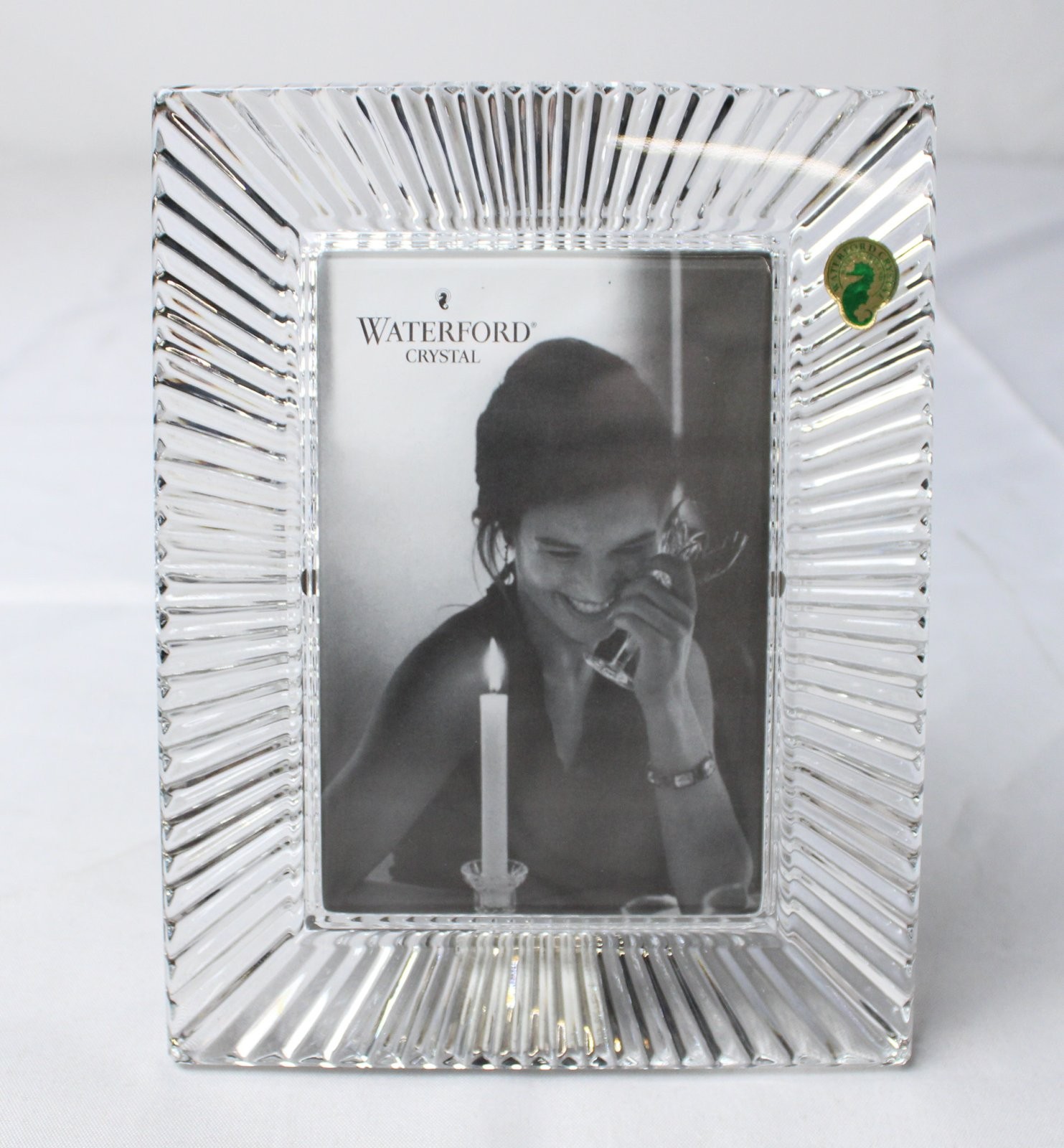 Waterford Adult's Crystal Somerset 4x6 Picture Frame EH6 Clear Size 8.75
