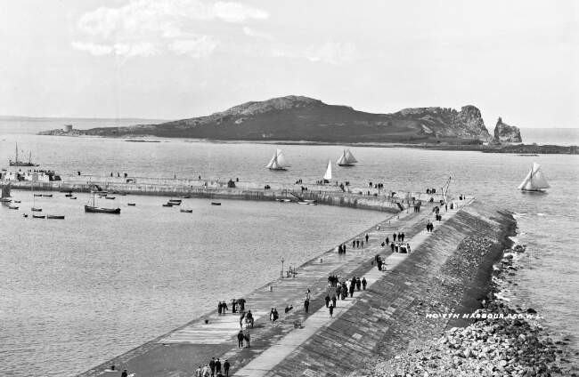 Harbour, Howth, Co. Dublin c1900 Ireland OLD PHOTO