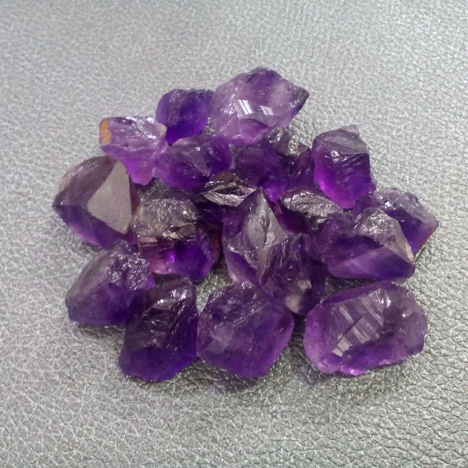 Attractive Purple Amethyst 20 Piece Raw Size 12-16 MM Rough Crystal For Jewelry