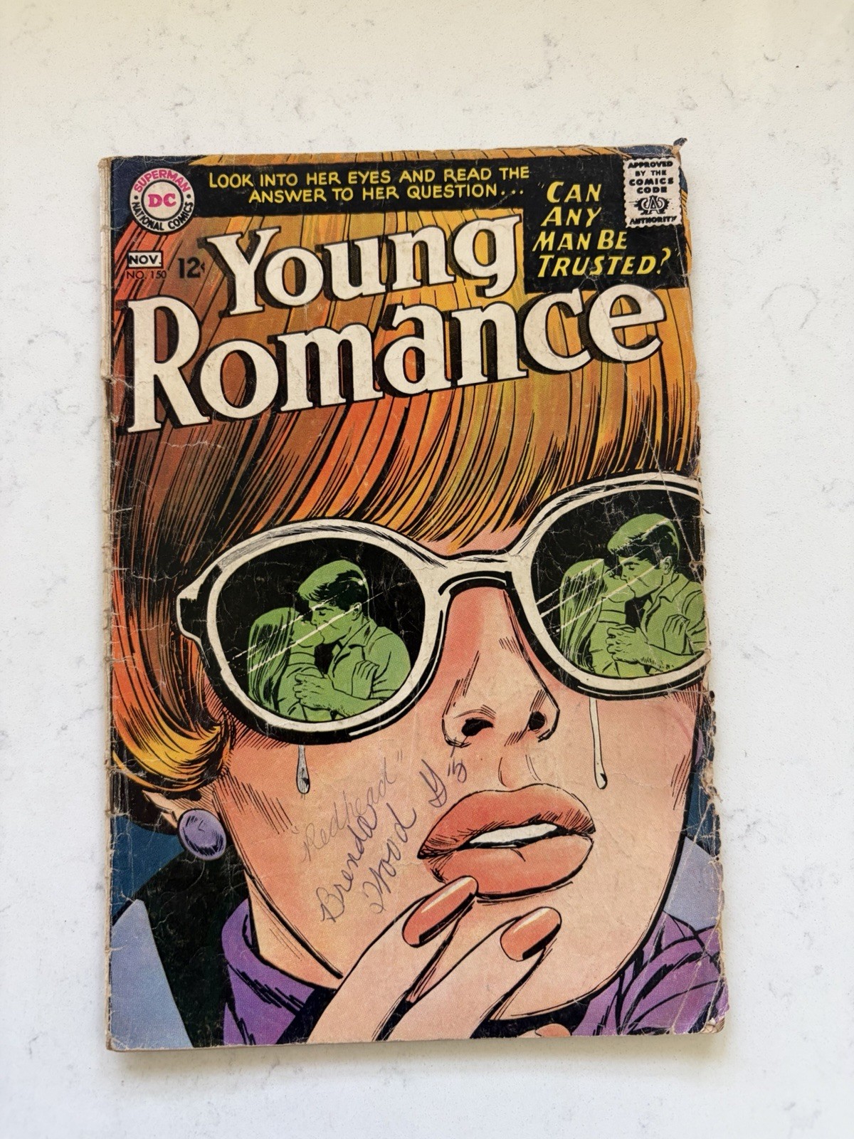 Young Romance 150 (1967) Jay Scott Pike Cover/ Dc Comics