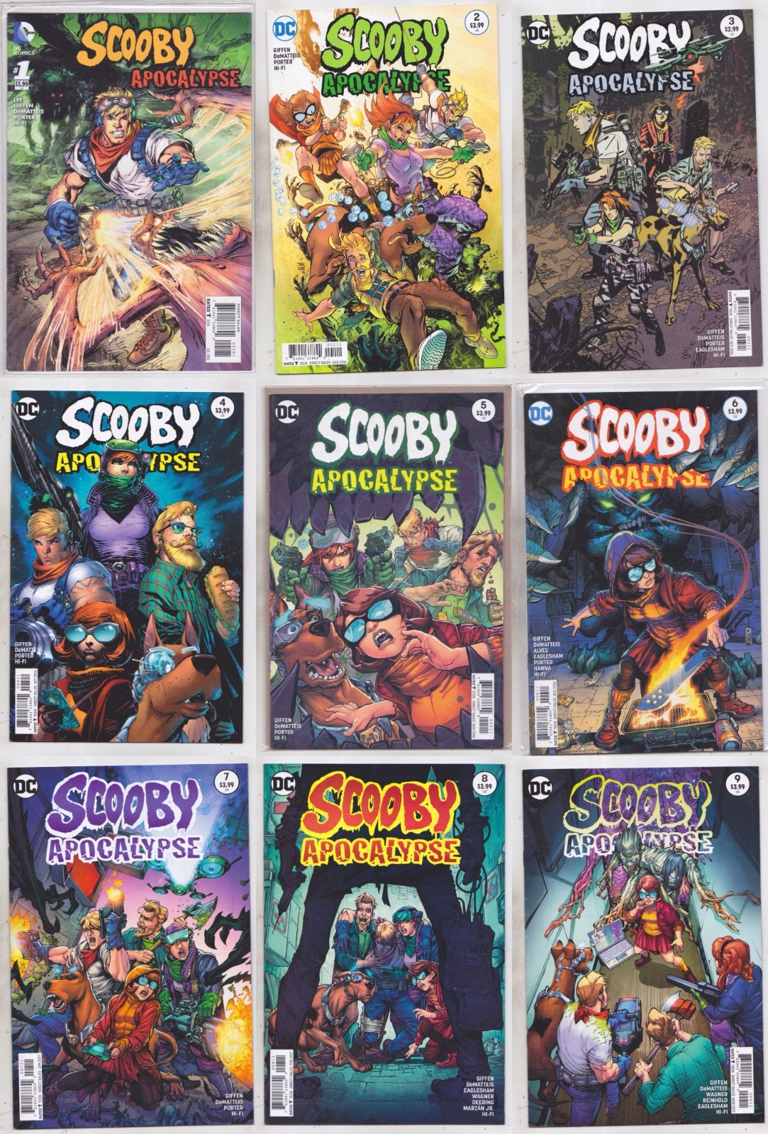 Scooby Apocalypse 1-36 Complete Series Set DC Comics 2016 Scooby Doo