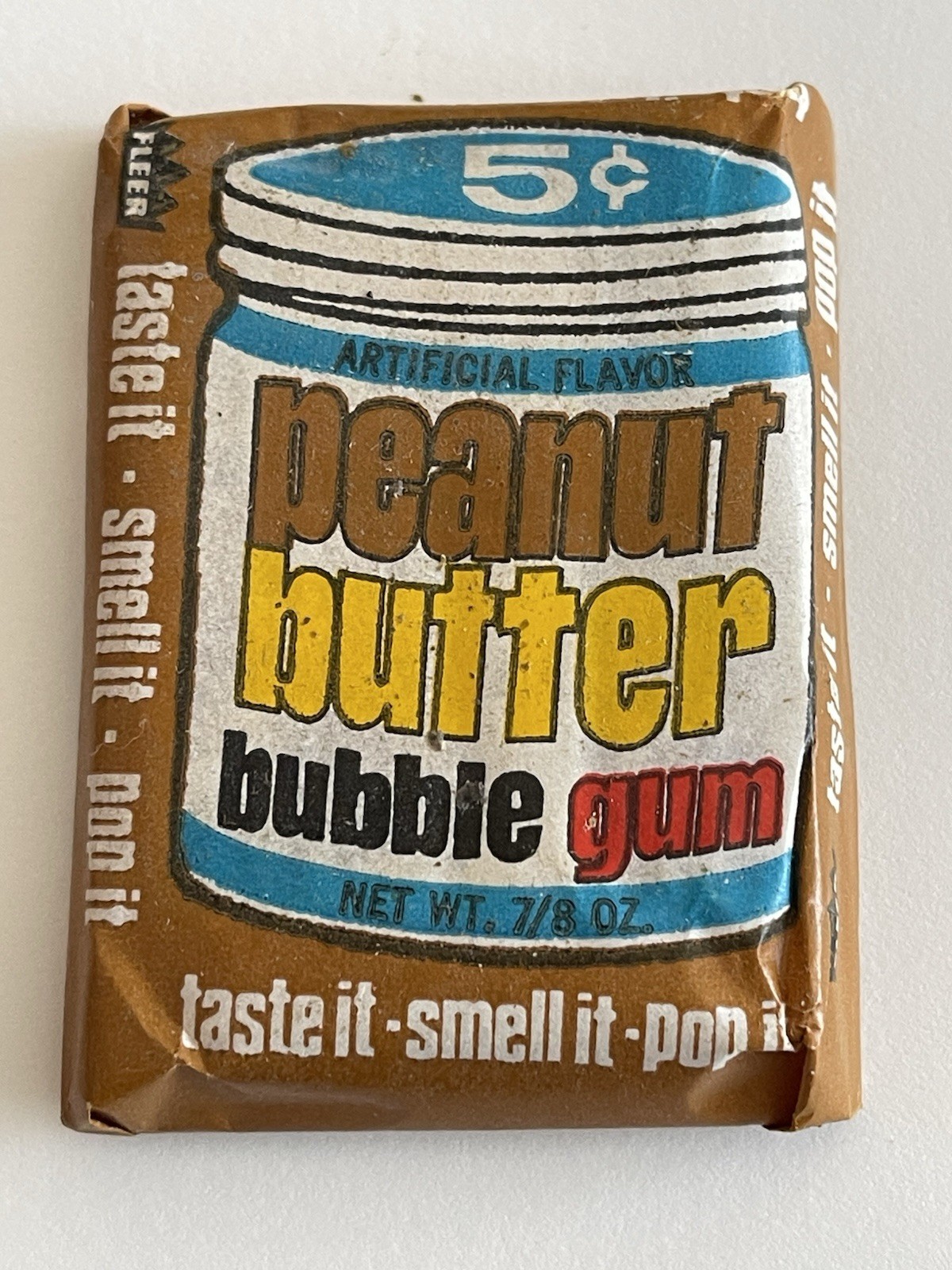 Vintage 1968 FLEER PEANUT BUTTER BUBBLE GUM  Sealed  NOS  Mint Condition