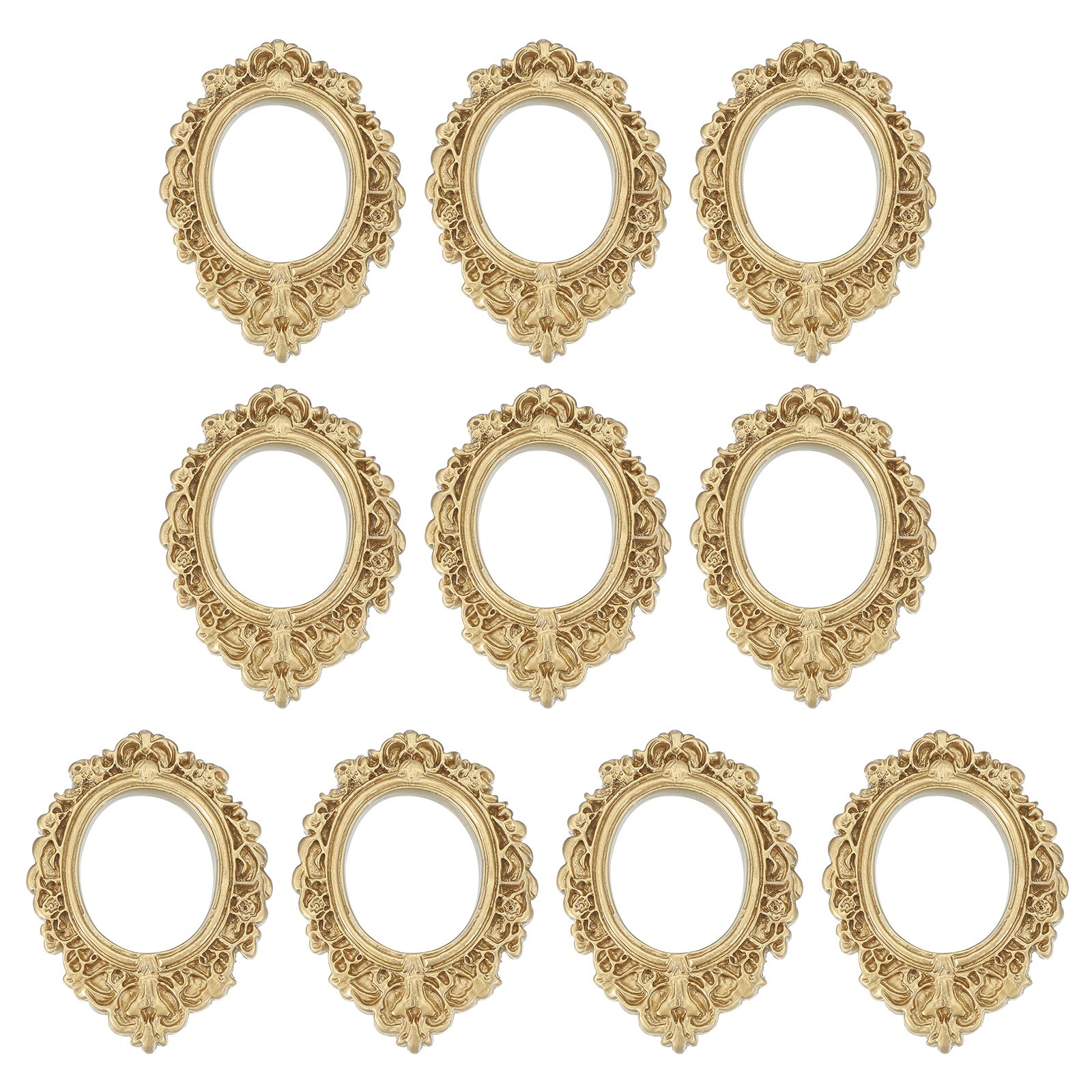 10Pcs Mini Vintage Frames 1.3 x 1.1\