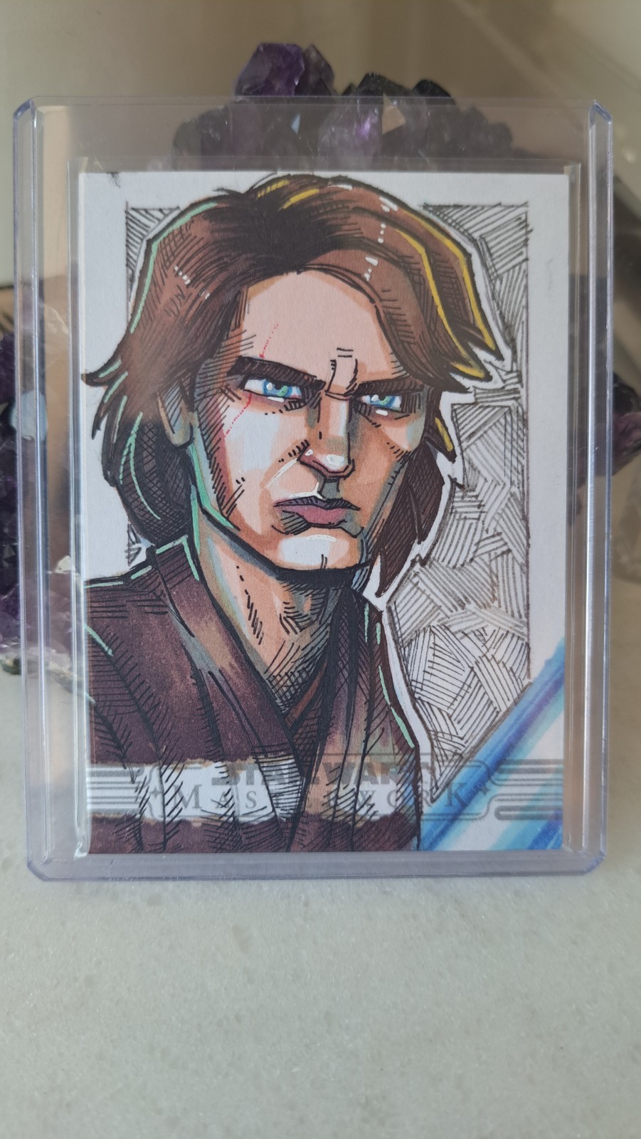 2025 Topps Star Wars Masterwork Anakin Skywalker Sketch Auto 1/1  M. Mastermaker