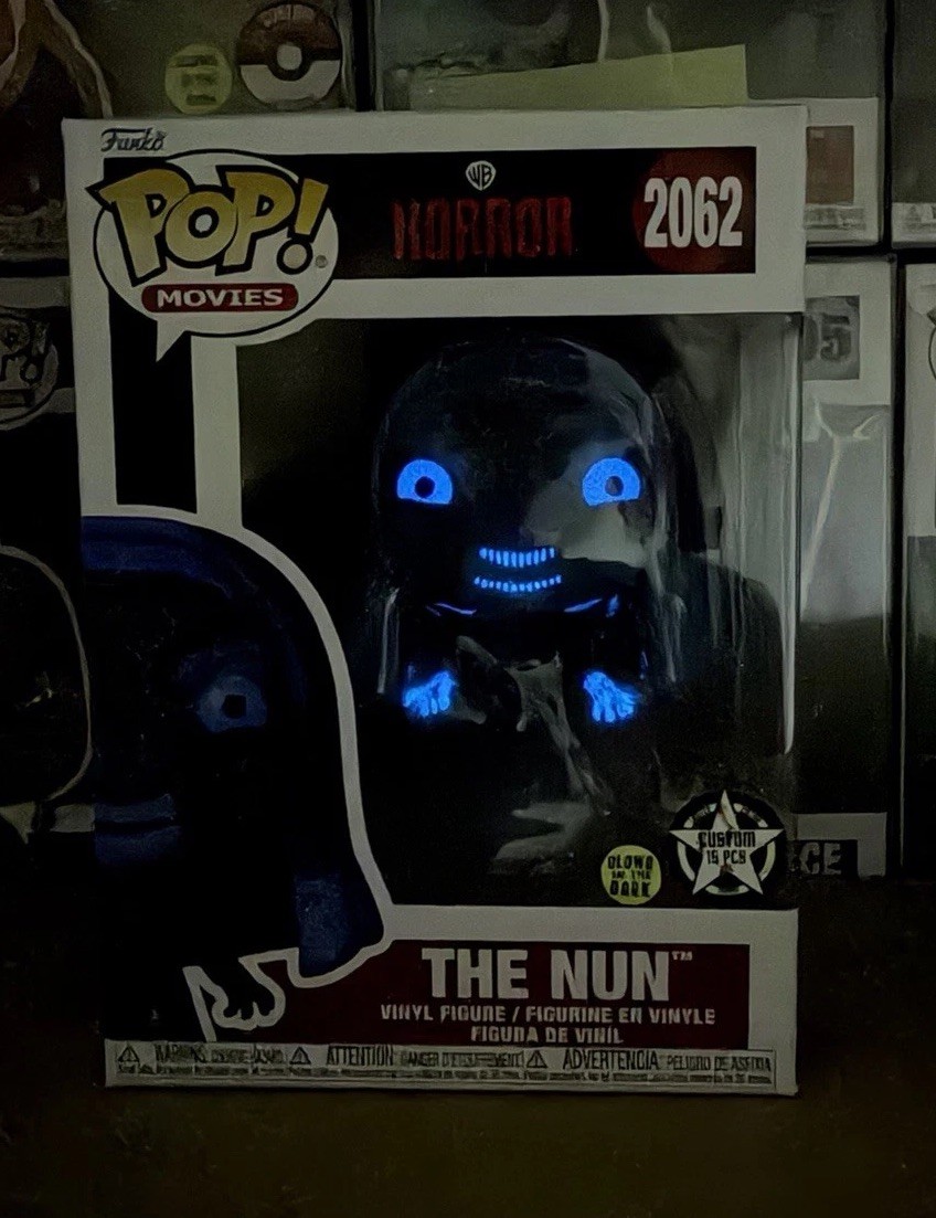 Custom Bloody GITD Funko POP (Mystery) Movies WB Horror The Nun #2062 Glow