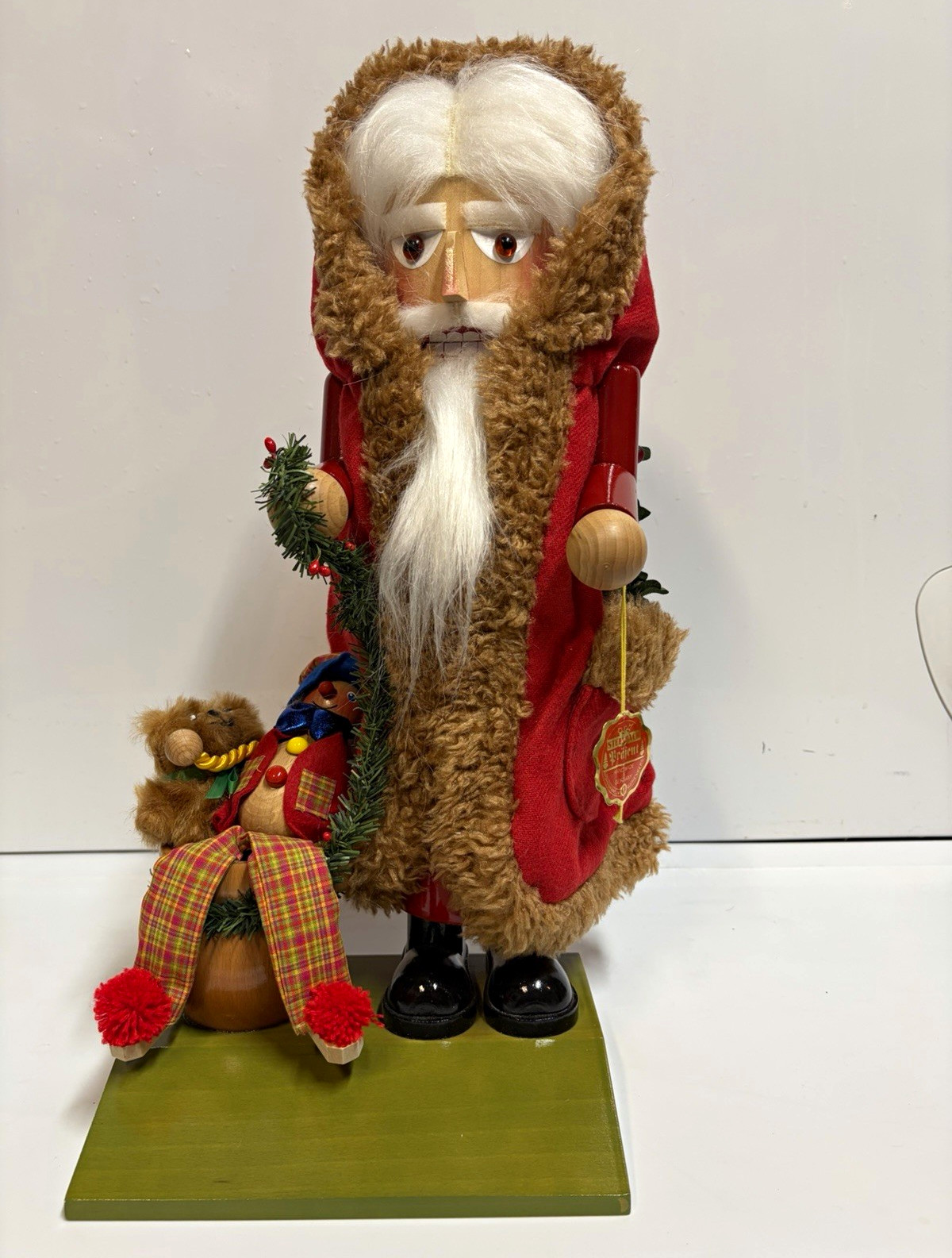 Vintage/Rare Steinbach Präsent S1661 “Old Santa” Handmade Nutcracker w/ Box 17”