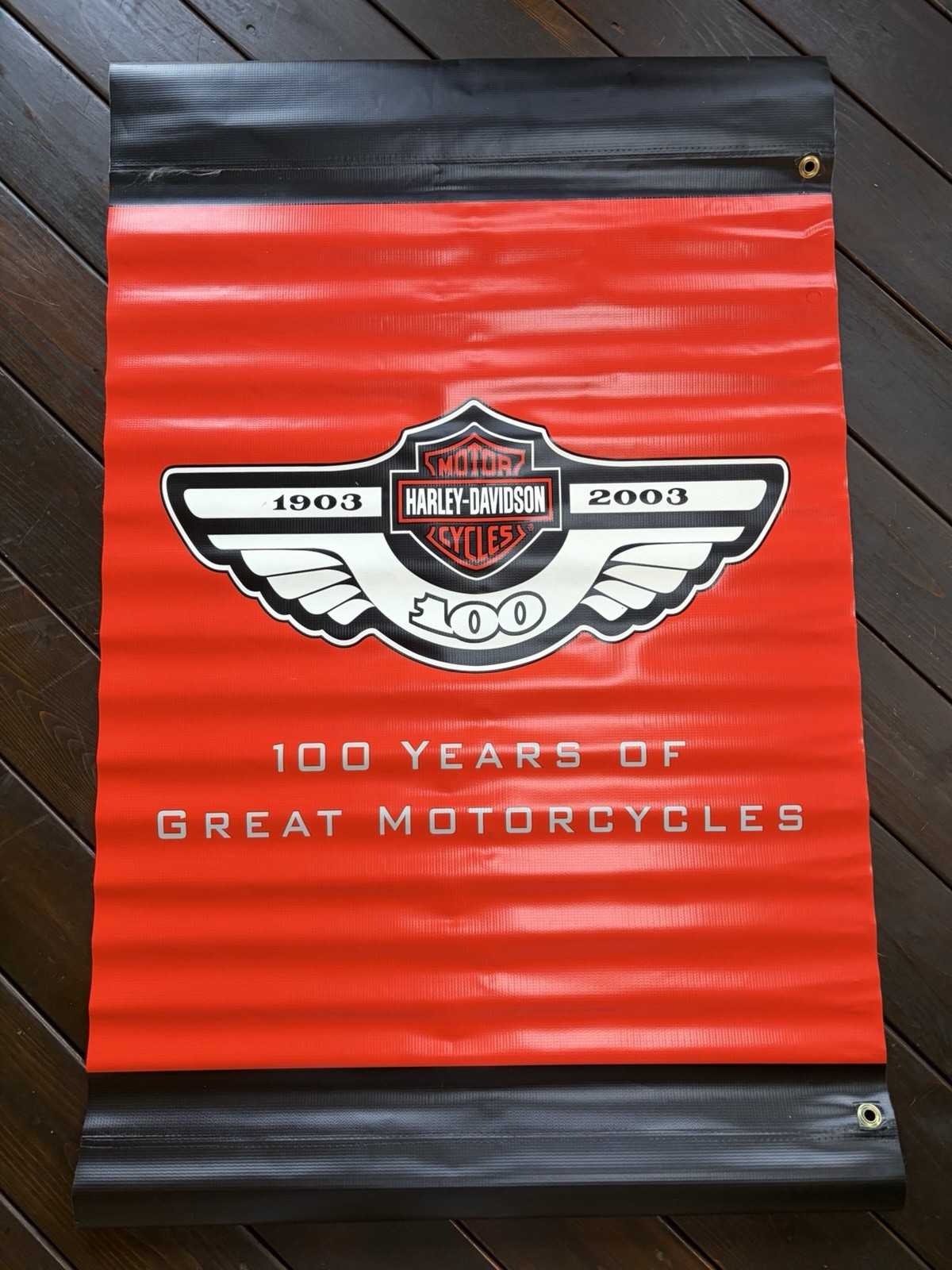 Harley-Davidson 100th Anniversary Milwaukee Street Banner Pennant 1903-2003 48”