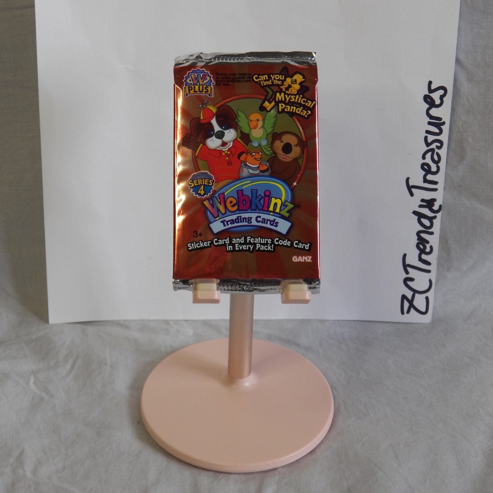 GANZ Webkinz Series 4 (1) Trading Card Pack Original Factory Sealed – New