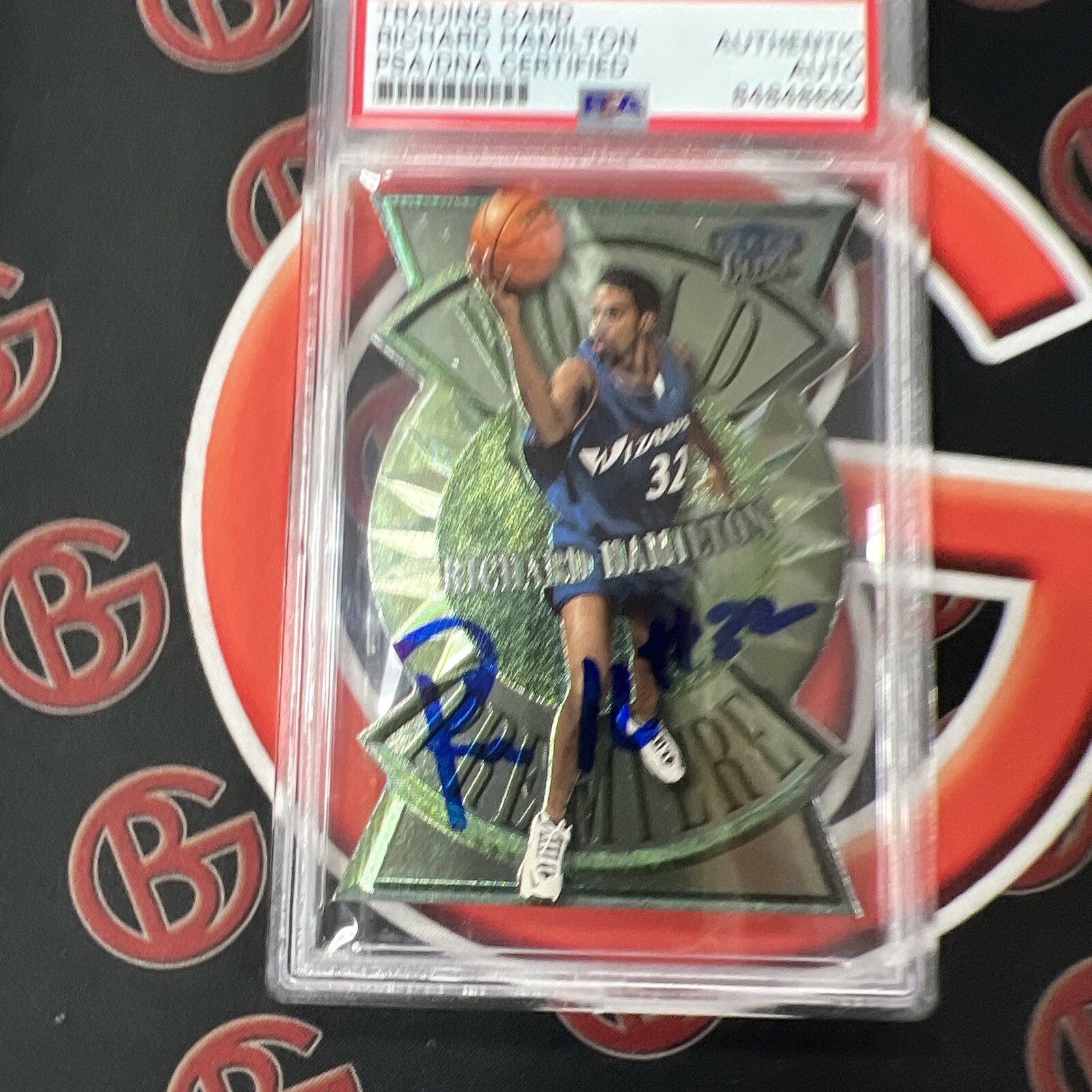 1999-00 Richard Hamilton Fleer Ultra World Premiere #5 Autographed PSA AUTO 