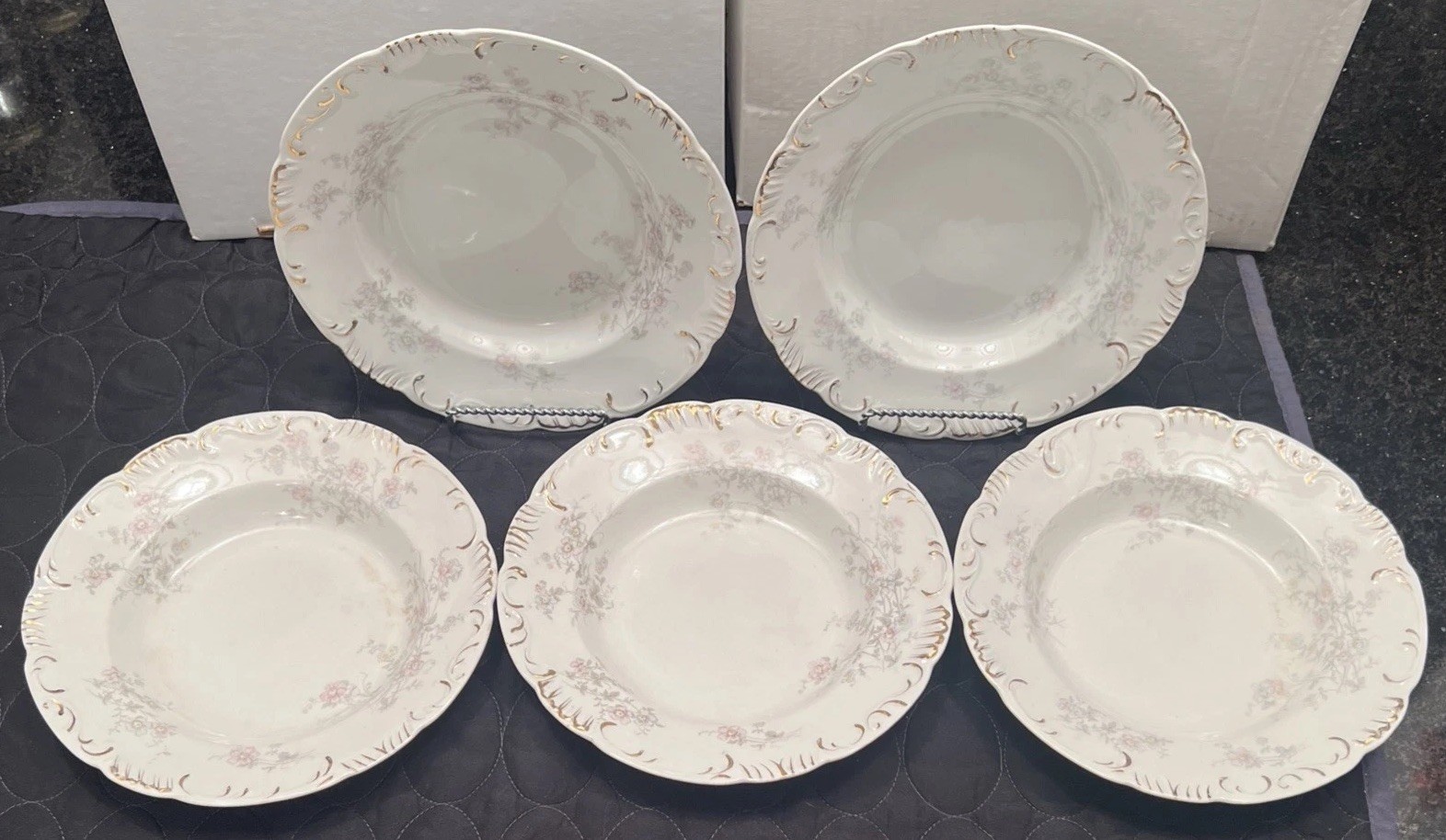 1890’s Henry Alcock & Co. Cobridge, Staffordshire, England Soup/Salad Bowls 9”