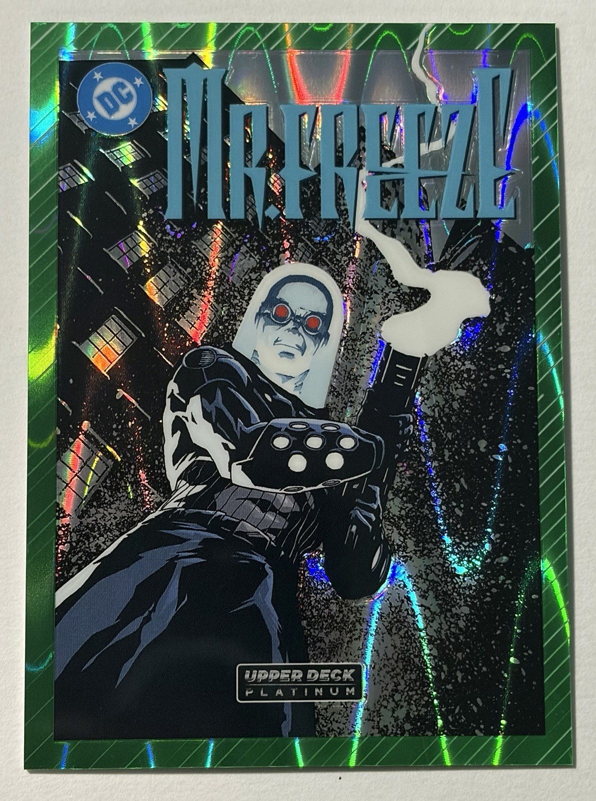 2026 Upper Deck Platinum:DC Mister Freeze Cover Variant DC Green Wave /50