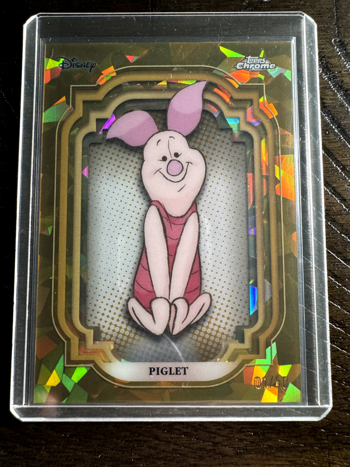 2024 Topps Chrome Sapphire Disney Piglet Gold /50 #127