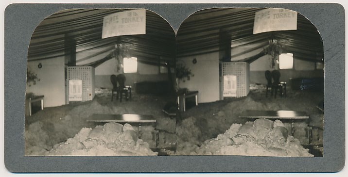 LOS ANGELES STEREOVIEW - Long Beach Earthquake - Interior Damage - c1933