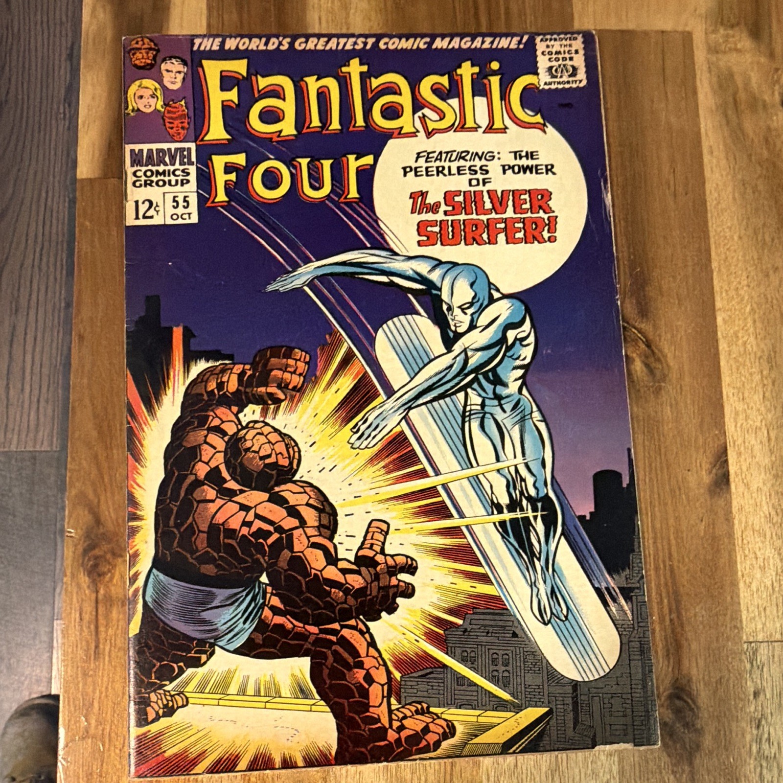 Marvel Comics Fantastic Four #55 Jack Kirby Cover
