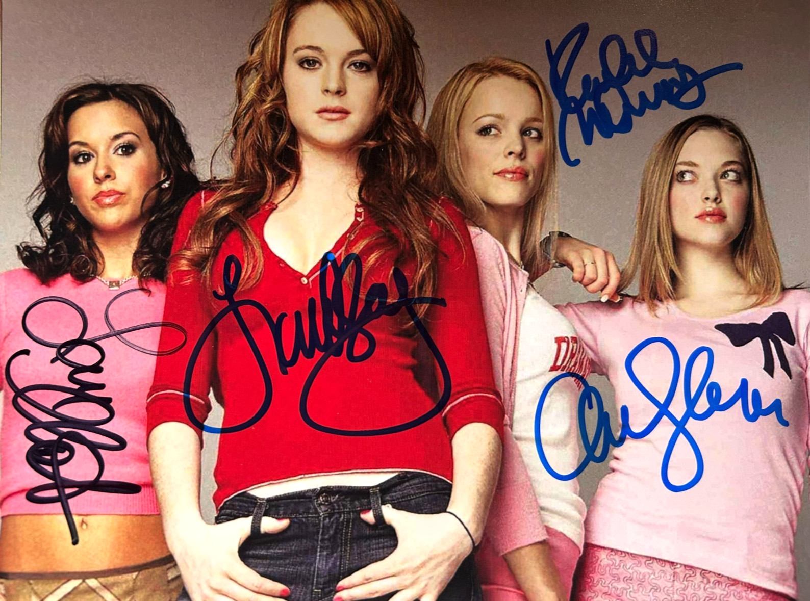MEAN GIRLS Cast Signed (x4) Authentic Original Autographs 8x10\