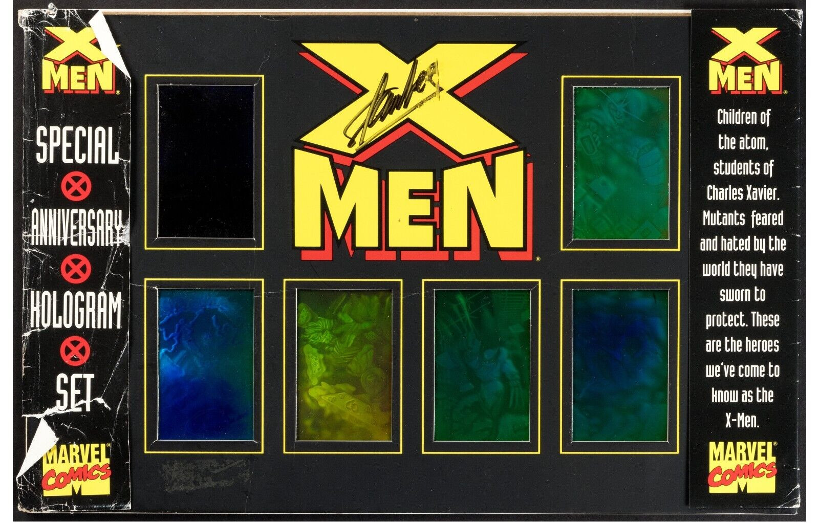1993 Marvel X-Men 30th Anniversary Special Hologram Set - Signed by Stan Lee