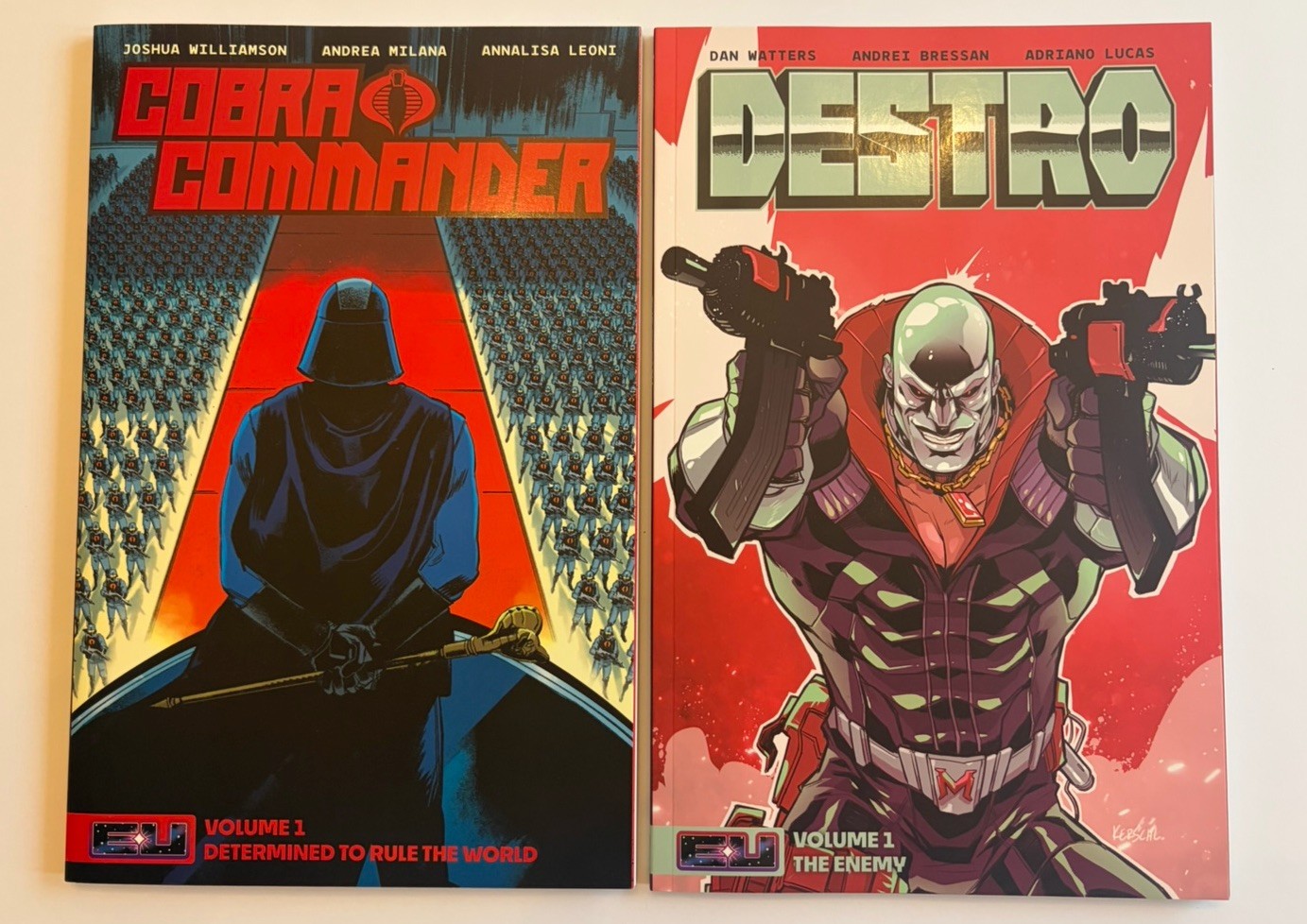 Two Skybound (Energon Universe) TPBs - Cobra Commander And Destro