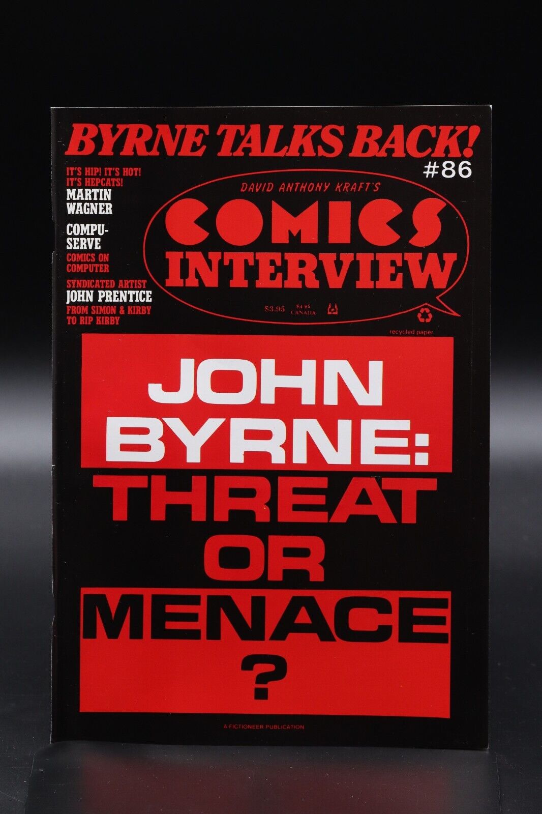 Comics Interview (1983) #86 John Byrne Threat Or Menace Prentice RIP Kirby VF/NM