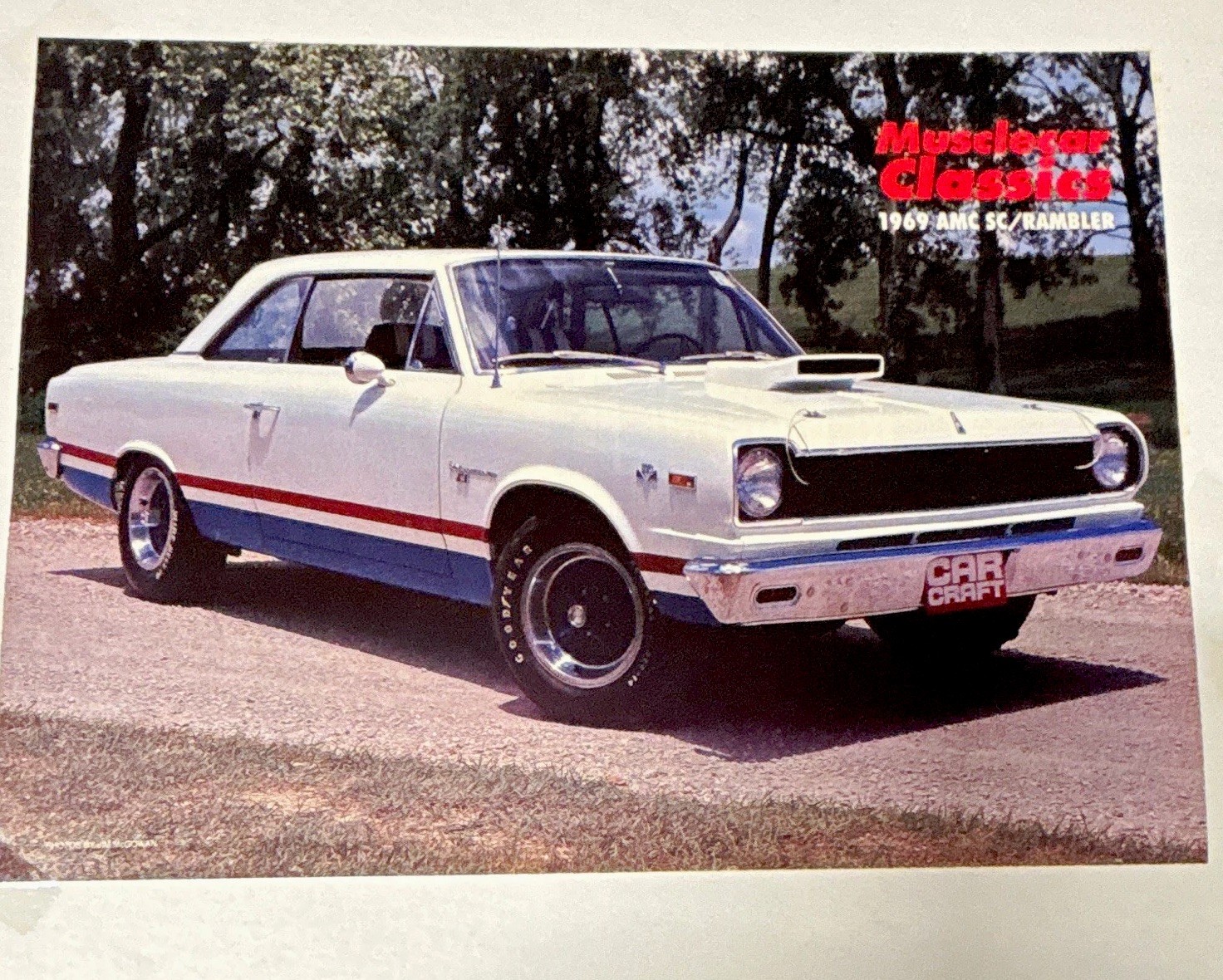 1969 AMC SC/Rambler 1969 AMC Muscle Car vintage Car Craft Photo Nice Photo 