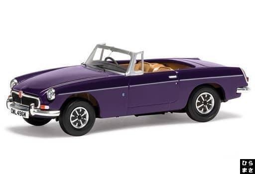 1/43 MGB Roadster (Aconite Purple) mini car
