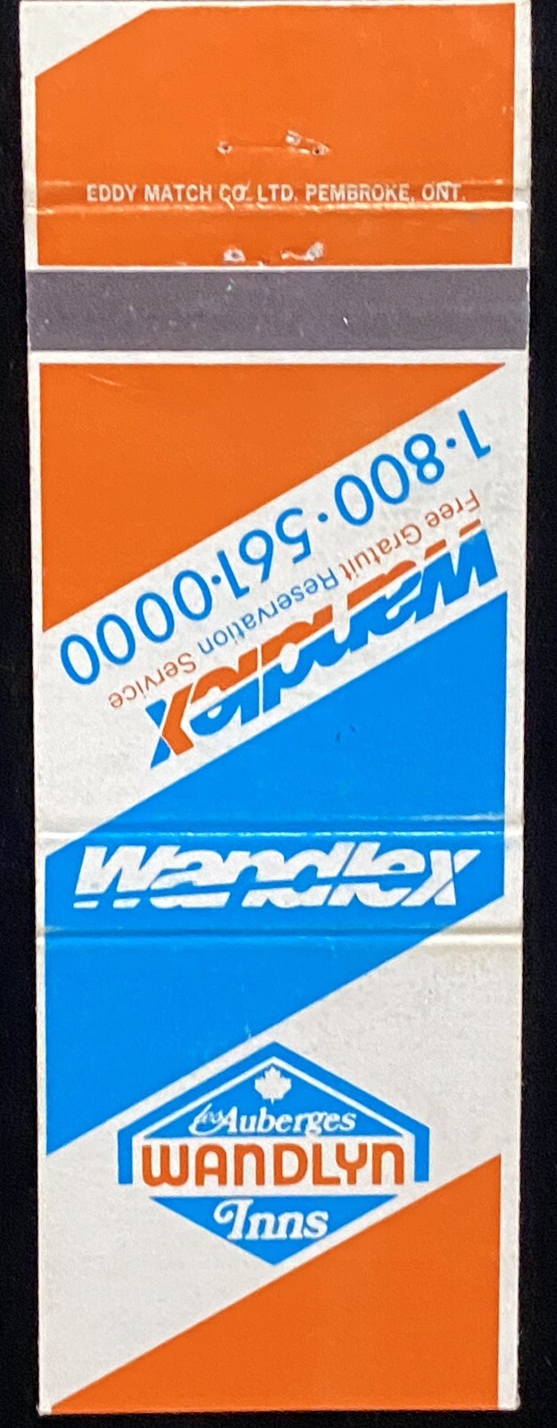 AUBERGES Wandlyn Inns Canada Vintage Matchbook COVER B-3577